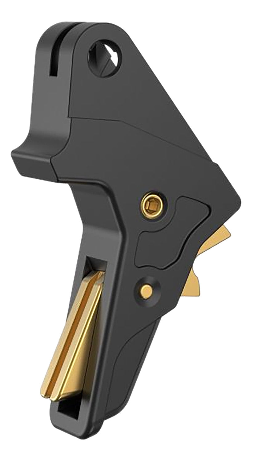 Tyrant CNC Black Trigger with Gold Shoe Upgrade for S&W M&P Full-Size Compact