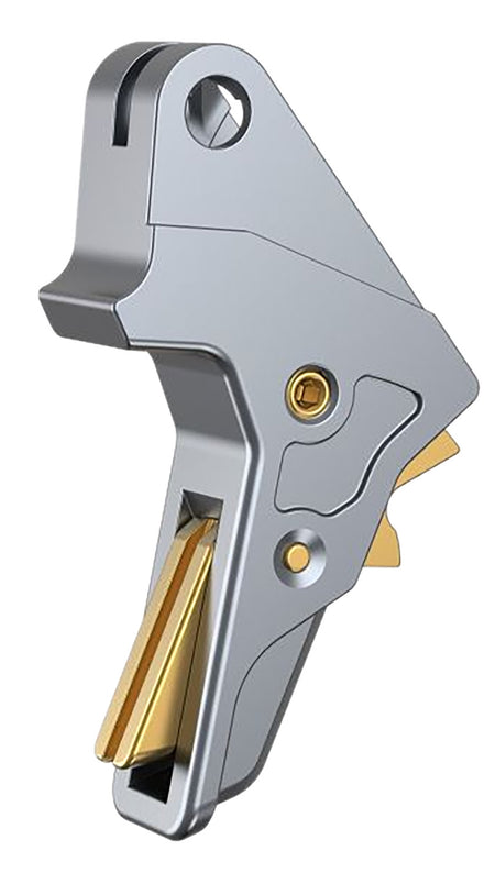 Tyrant CNC Gray Trigger with Gold Shoe Upgrade for S&W M&P Full-Size Compact
