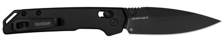 Kershaw Mini Iridium 2051BLK 3" Folding Spear Point D2 Steel Blade, Ice Blue 6061-T6 Aluminum Handle