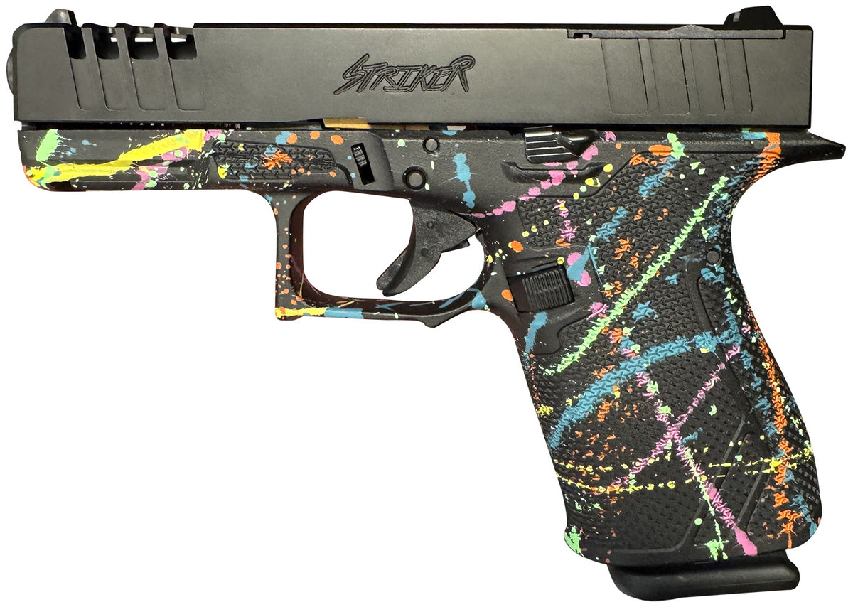 Great Lakes Firearms GL19SBLK Striker 9mm 15+1 4in Pistol - Splatter Black Cerakote Finish