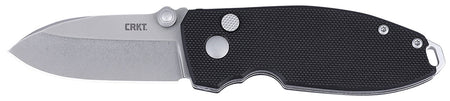 CRKT SQUID 2474 2.27" Stonewashed D2 Steel EDC Folder, Black G10 Handle
