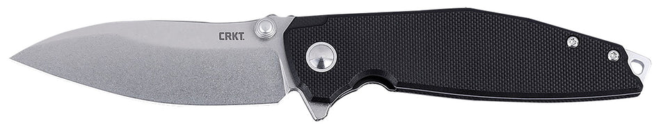 CRKT IBISD 2540 3.09" EDC Folder Stonewashed D2 Blade, Black G10 Handle