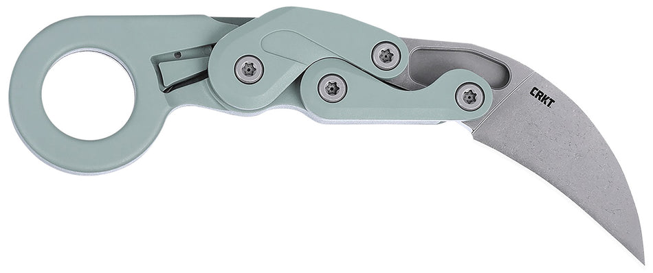 CRKT Provoke 4041GR 2.41" Karambit Folder Satin D2 Blade, Gray Cerakote Aluminum Handle
