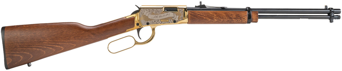 Rossi RL22181WDGDH Rio Bravo Doc Holliday Edition 22LR Rifle, 18" Barrel, Gold Engraved Receiver, 15+1