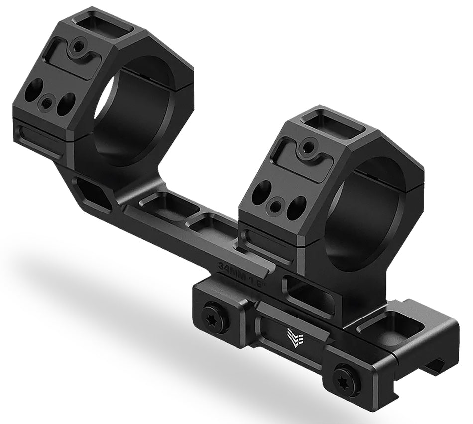 Swampfox Optics Hostile Engagement Mount Black 30mm Tube 1913 Picatinny 7075-T6 Aluminum