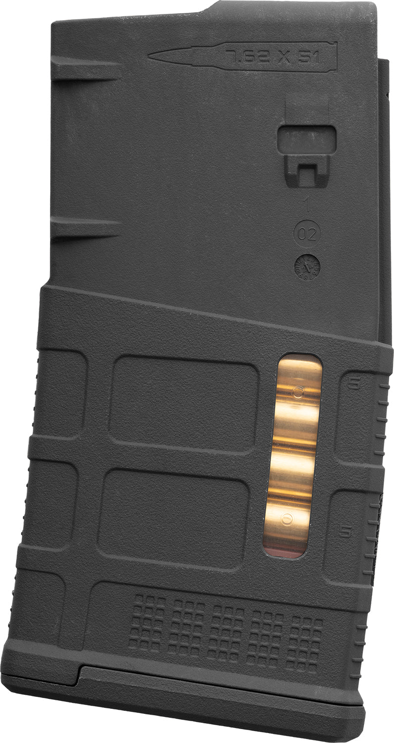 Magpul MAG1429BLK PMAG GEN M3 20rd .308 Win/7.62x51mm Rifle Magazine for AR-10/M110/SR25 Black Polymer