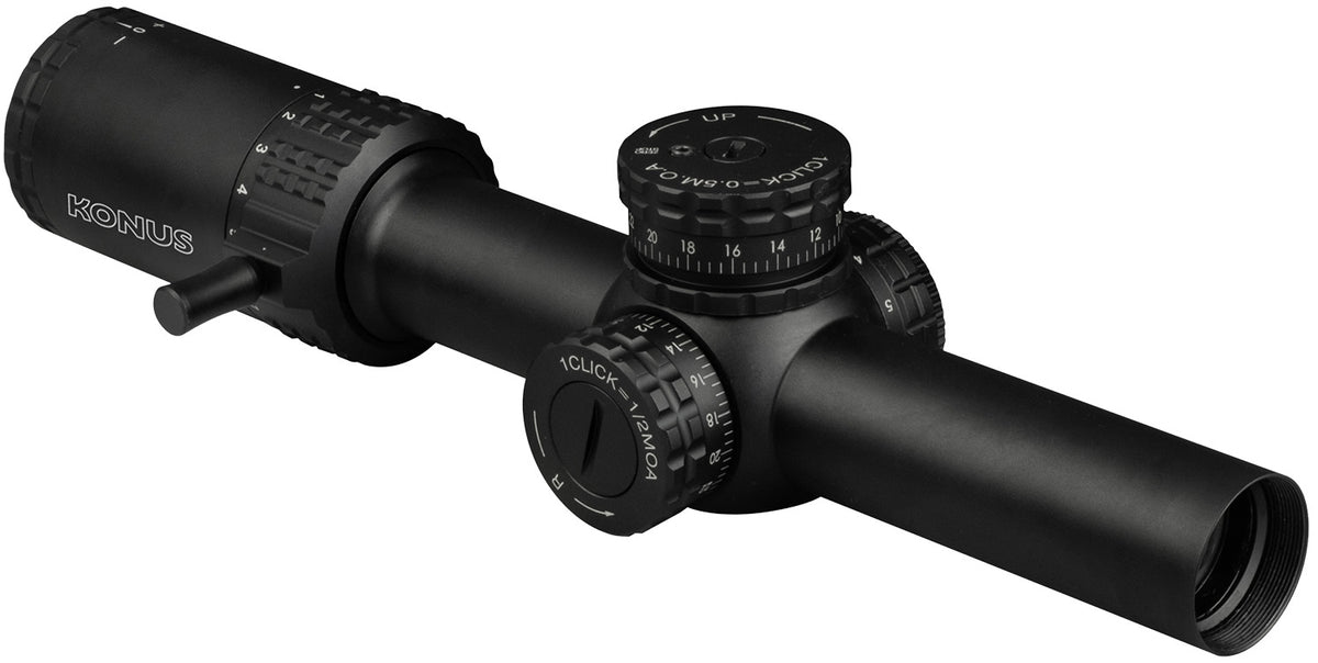 Konus Sultan 7193 1-10x24 30mm Tube Illuminated Ballistic Circle Engraved Reticle Scope