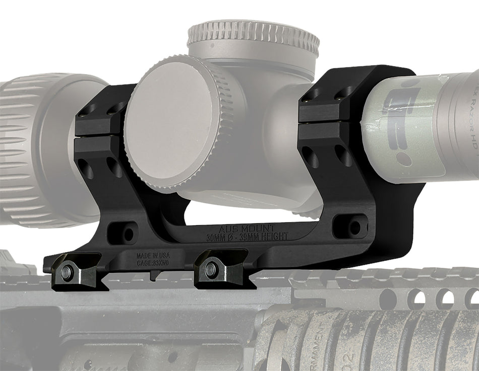 Reptilia AUS Optic Mount 100116 30mm Black 7075-T6 Aluminum Picatinny