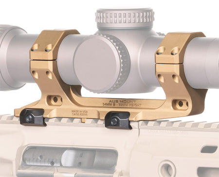 Reptilia AUS Optic Mount 100155 34mm Flat Dark Earth 7075-T6 Aluminum Picatinny