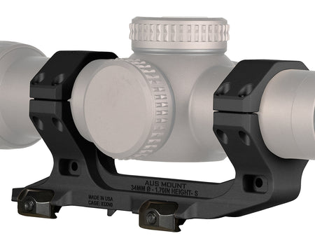 Reptilia AUS Optic Mount 100240 34mm 1.70 Inch Black 7075-T6 Aluminum Picatinny