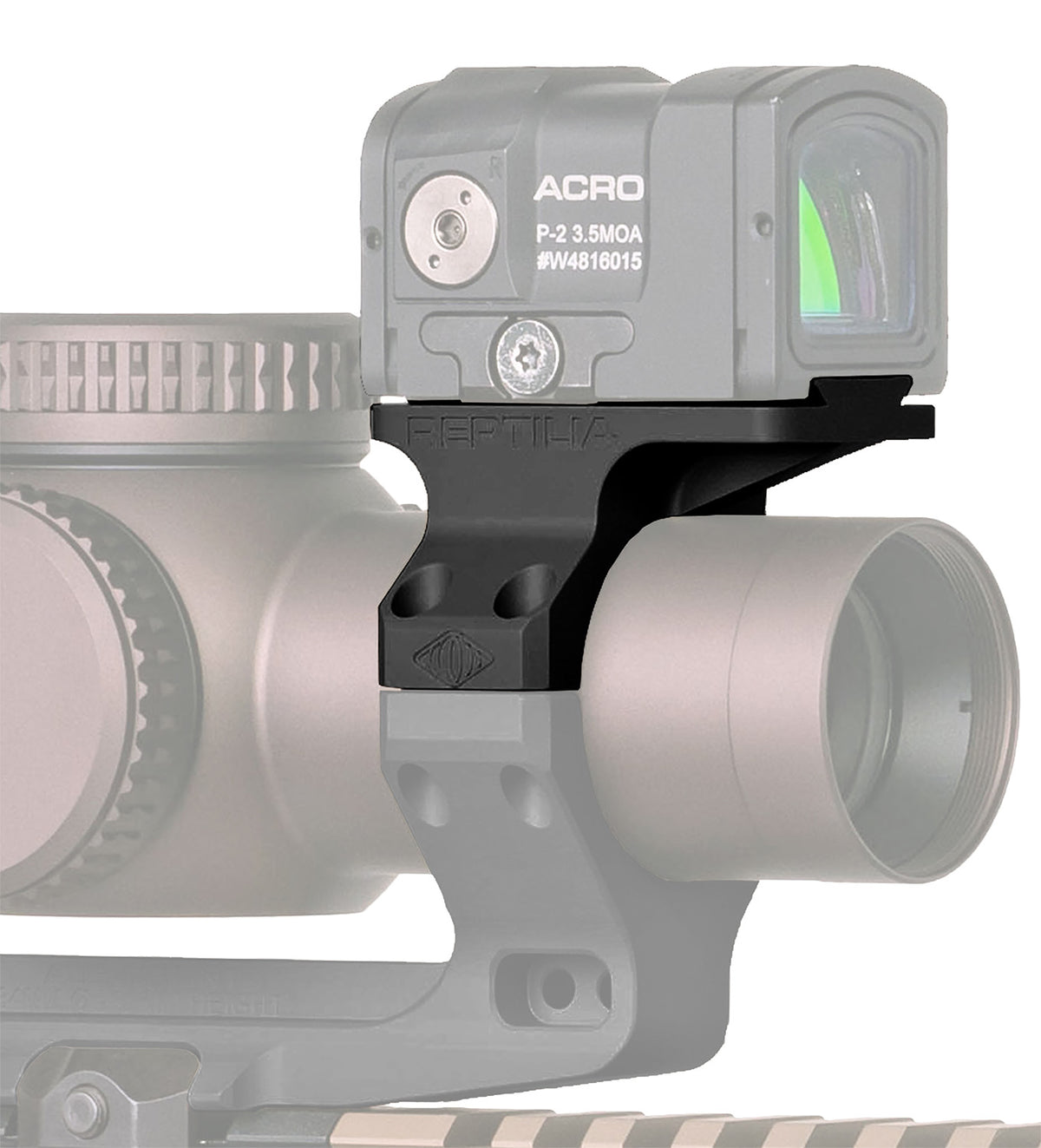 Reptilia LLC ROF-90 ACRO/MPS 34mm Black Aluminum Optic Offset Mount