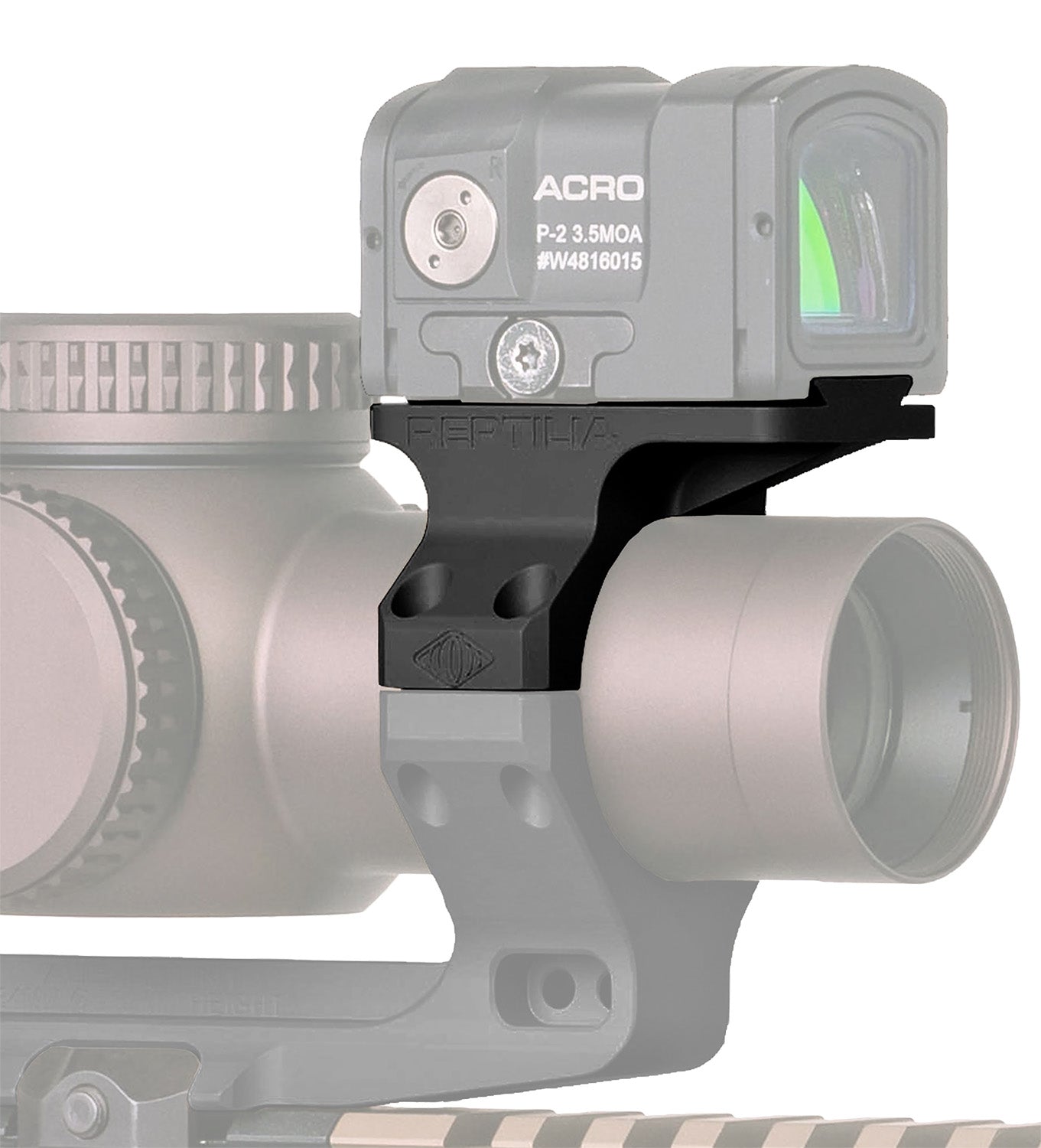 Reptilia LLC ROF-90 ACRO/MPS 34mm Black Aluminum Optic Offset Mount
