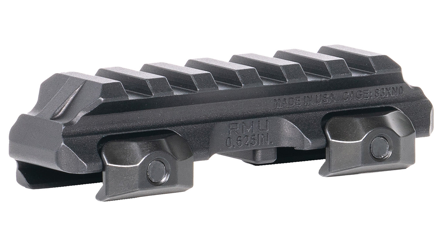 Reptilia LLC RMU 6-Slot Optic Riser Mount Black Aluminum M1913 Picatinny