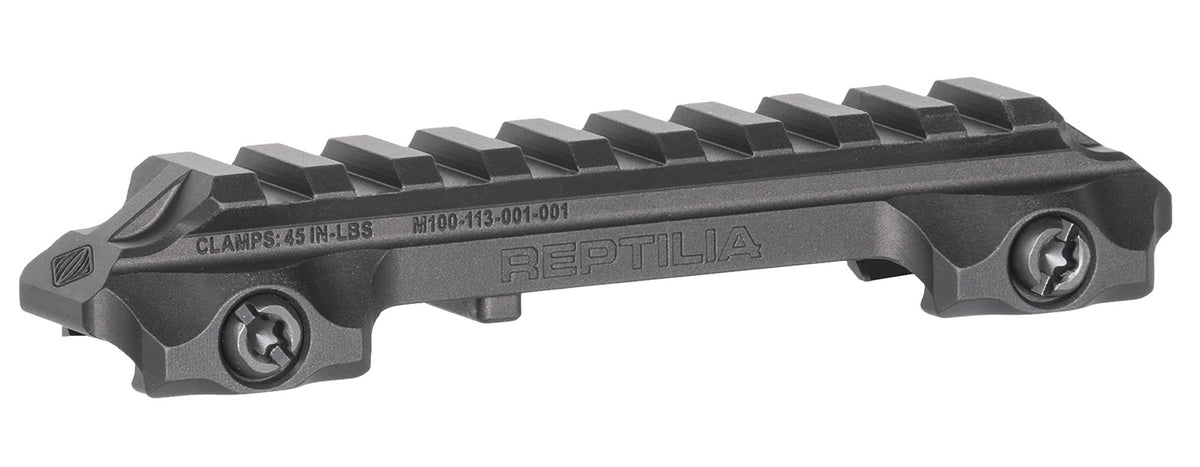 Reptilia LLC RMU 9-Slot Optic Riser Mount Black Aluminum M1913 Picatinny