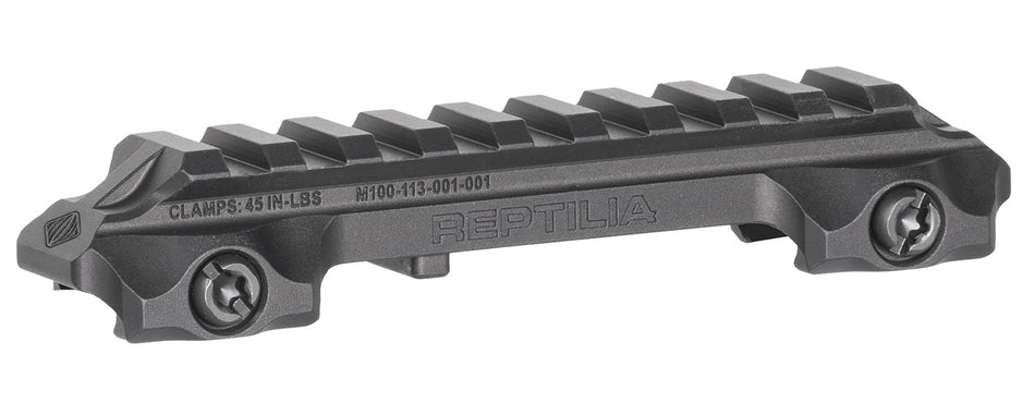 Reptilia LLC RMU 9-Slot Optic Riser Mount Black Aluminum M1913 Picatinny