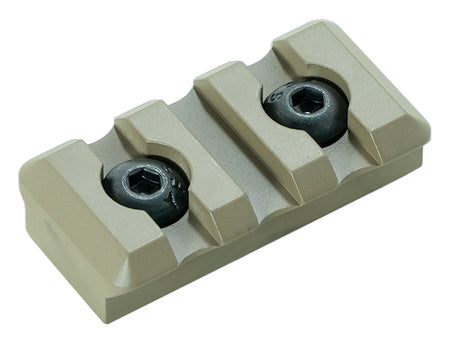 Timber Creek Outdoors 3 Slot M-LOK Picatinny Rail Section FDE Aluminum AR-Platform