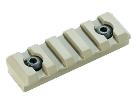 Timber Creek Outdoors 5 Slot M-LOK Picatinny Rail Section FDE Aluminum AR-Platform