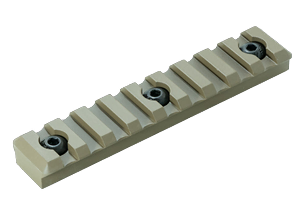 Timber Creek Outdoors 9 Slot M-LOK Picatinny Rail Section FDE Aluminum AR-Platform