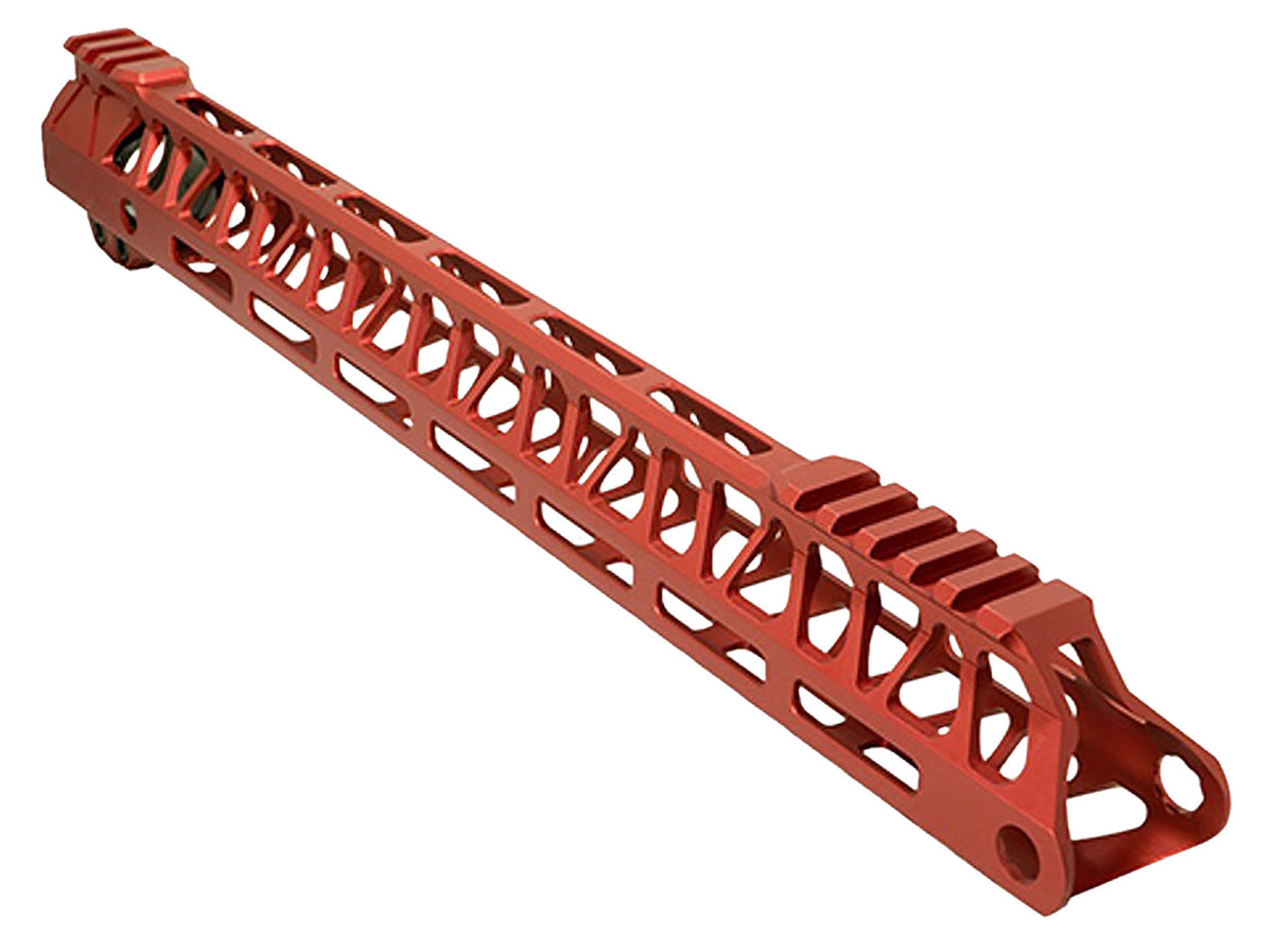 Timber Creek Outdoors Ultralight Enforcer 15" Aluminum Red Hand Guard for AR-15