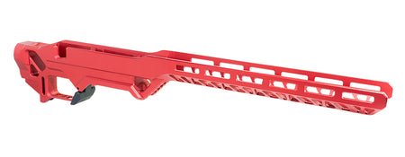 Timber Creek Outdoors Enforcer Rifle Chassis Red Anodized Aluminum for Rem 700 SA Right