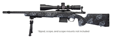 Horizon Firearms RF018S221814T17 Vandal Dark 2 22 Creedmoor 18" Fluted Threaded Barrel, Picatinny Rail Receiver, Arca Rail Forend, Textured Iota Carbon Fiber Stock