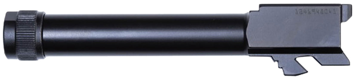Glock 9mm Luger Threaded Barrel Black Steel Fits Glock 19 Gen5 / 45 / 19X