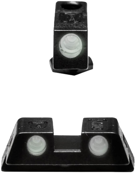 Glock 39928 Tritium Green Night Sights Black Frame Fits G42/G43