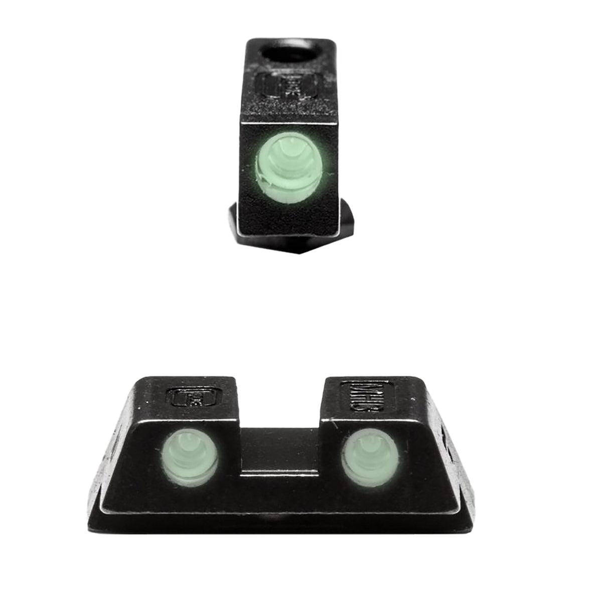 Glock 39930 Tritium Green Night Sights Black Frame Fits G42/G43
