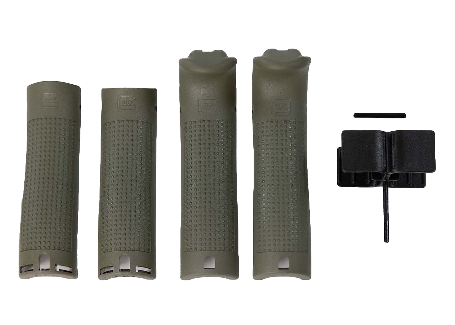 Glock Backstrap Beavertail Grip Set 39841 Battlefield Green Polymer