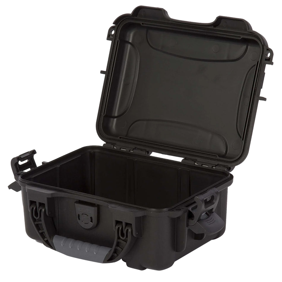 Nanuk 904 Black Resin Waterproof Hard Case for Small Gear with Double PowerClaw Latches