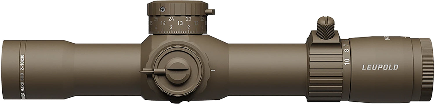 Leupold Mark 5HD Flat Dark Earth 2-10x30mm Rifle Scope, 35mm Tube, Illuminated FFP CMR-MIL Reticle