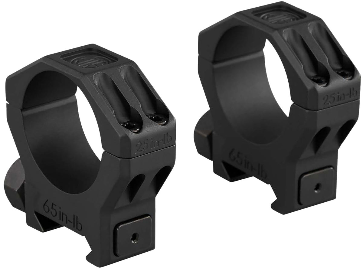 Sig Sauer Electro-Optics Alpha 6 Rings 30mm Tube High Profile Black Stainless