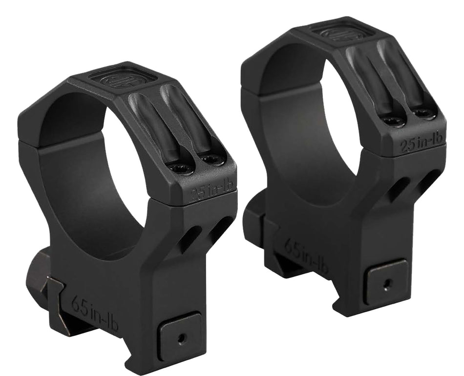 Sig Sauer Electro-Optics Alpha 6 Rings 34mm Tube Medium Profile Black Stainless