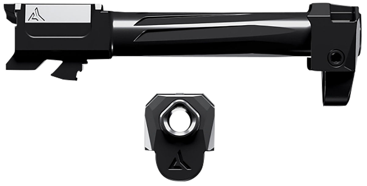 Radian Weapons R0859 Ramjet Barrel & Afterburner Combo Glock 43X 9mm Luger, Black Stainless