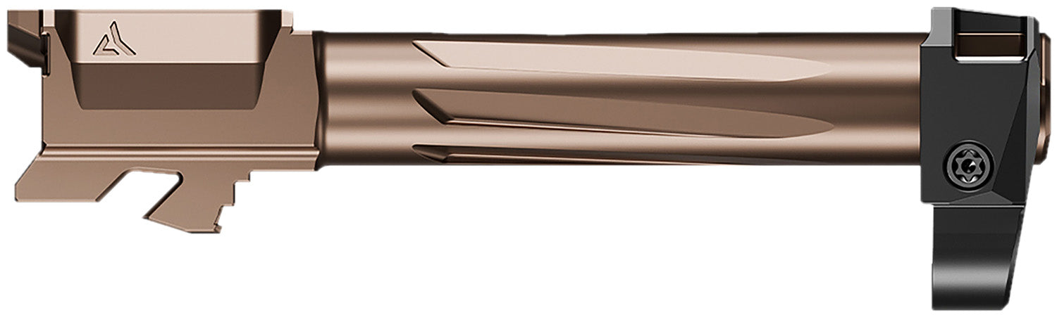 Radian Weapons R0860 Ramjet Barrel & Afterburner Combo Glock 43X 9mm, Bronze Stainless Steel