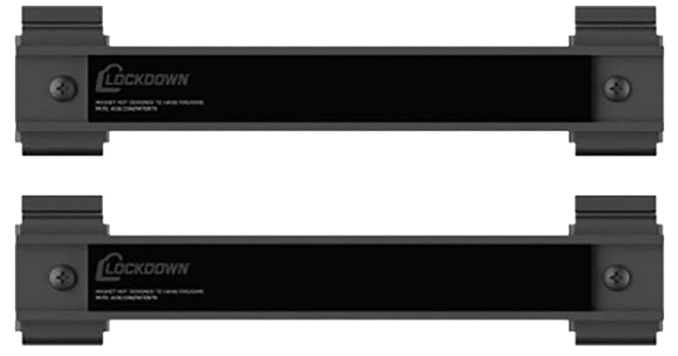 Lockdown 1215349 Securewall 8 Inch Steel Magnetic Hanger Black 2 Pack