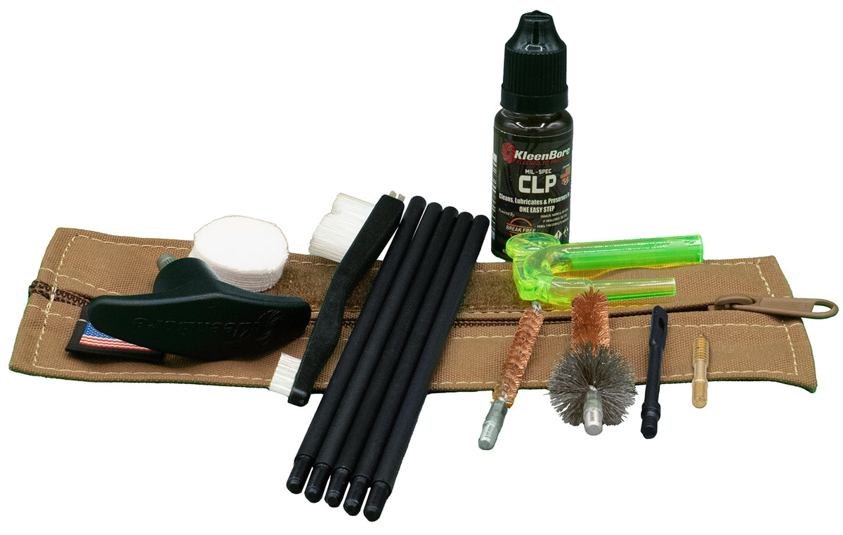 KleenBore KBMLE5.56 5.56mm Compact Military LE Rifle Tactical Cleaning Kit