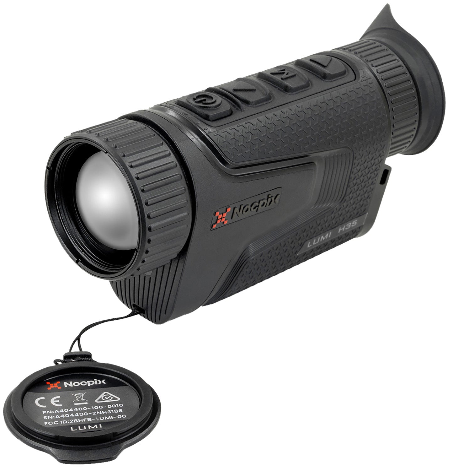 Nocpix LUMIH35 Lumi H35 Thermal Monocular 2.5x 35mm 640x512 12 Microns Black