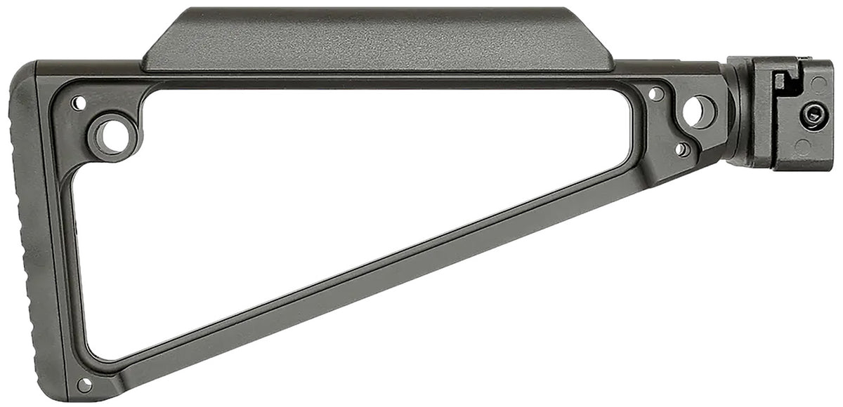 Midwest Industries Triangle Side-Folding Buttstock Black Hard Coat Anodized 6061 Aluminum