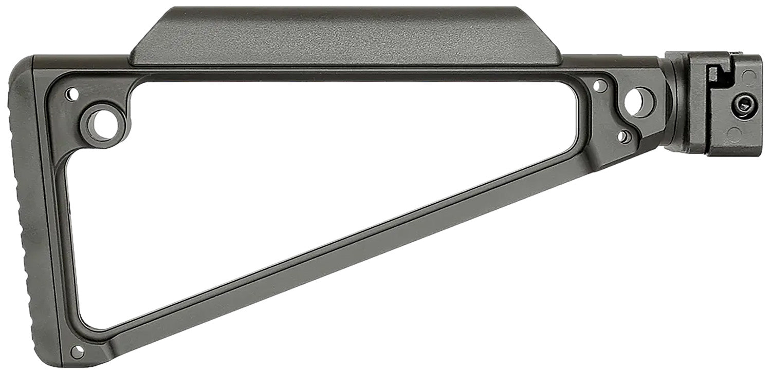 Midwest Industries Triangle Side-Folding Buttstock Black Hard Coat Anodized 6061 Aluminum