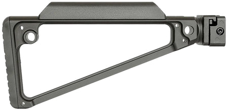 Midwest Industries Triangle Side-Folding Buttstock Black Hard Coat Anodized 6061 Aluminum