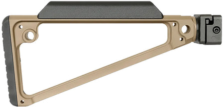 Midwest Industries Triangle Side-Folding Buttstock FDE Hard Coat Anodized 6061 Aluminum