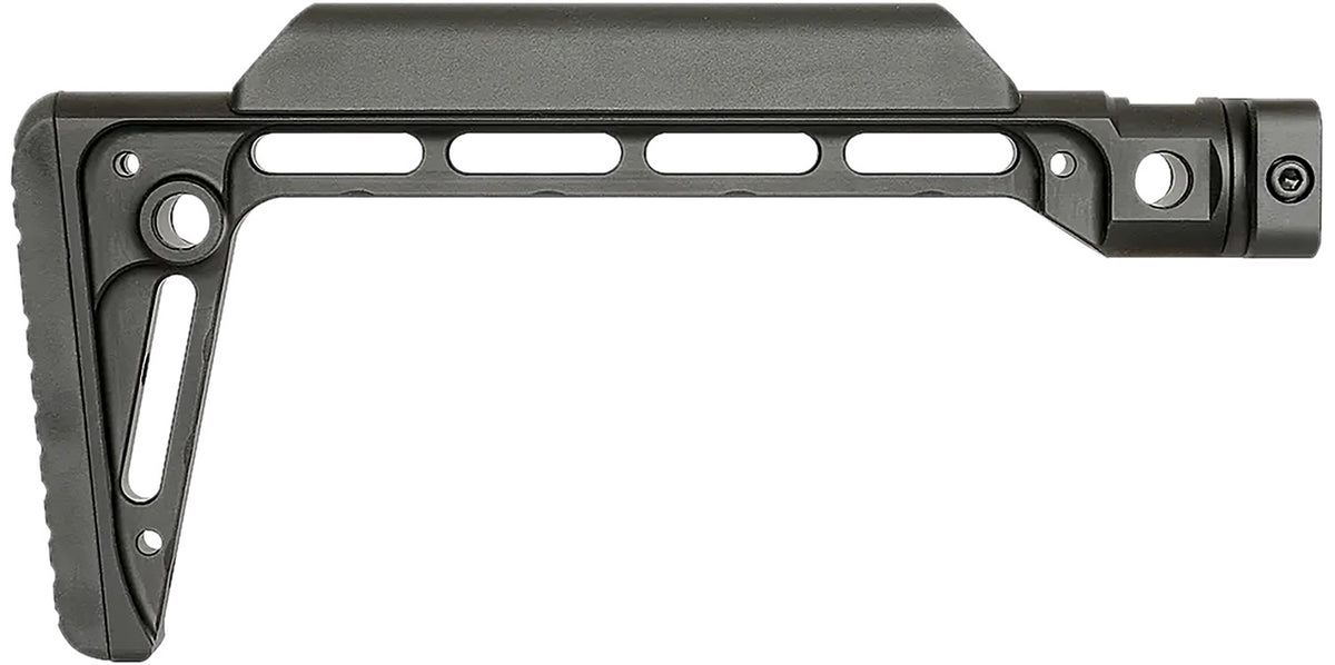 Midwest Industries Minimalistic Fixed Buttstock Black Hard Coat Anodized 6061 Aluminum