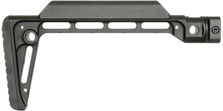 Midwest Industries Minimalistic Fixed Buttstock Black Hard Coat Anodized 6061 Aluminum