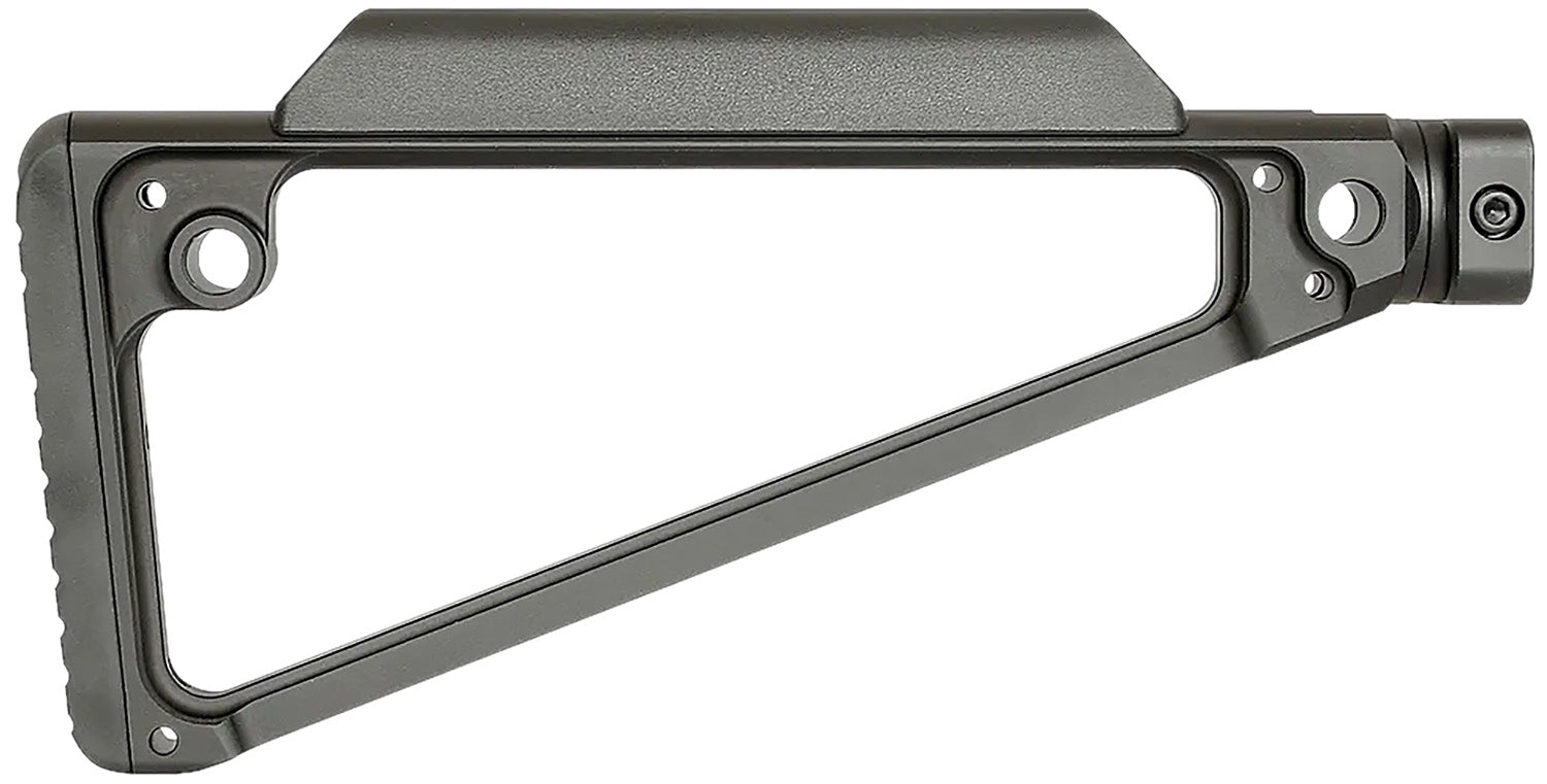 Midwest Industries Triangle Fixed Buttstock Black Hard Coat Anodized 6061 Aluminum