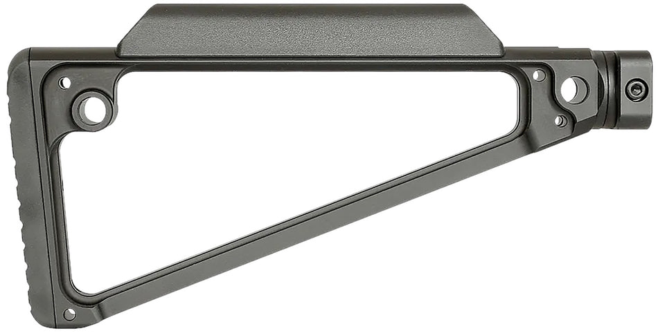 Midwest Industries Triangle Fixed Buttstock Black Hard Coat Anodized 6061 Aluminum