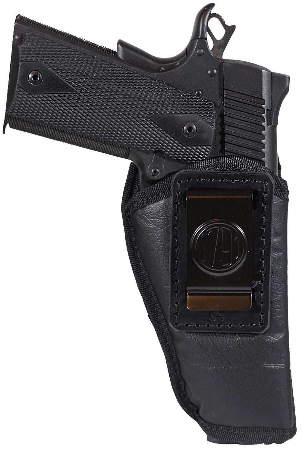 1791 Gunleather EcoCarry IWB Black Compact Long Holster Size 4 Right Hand Inside Waistband