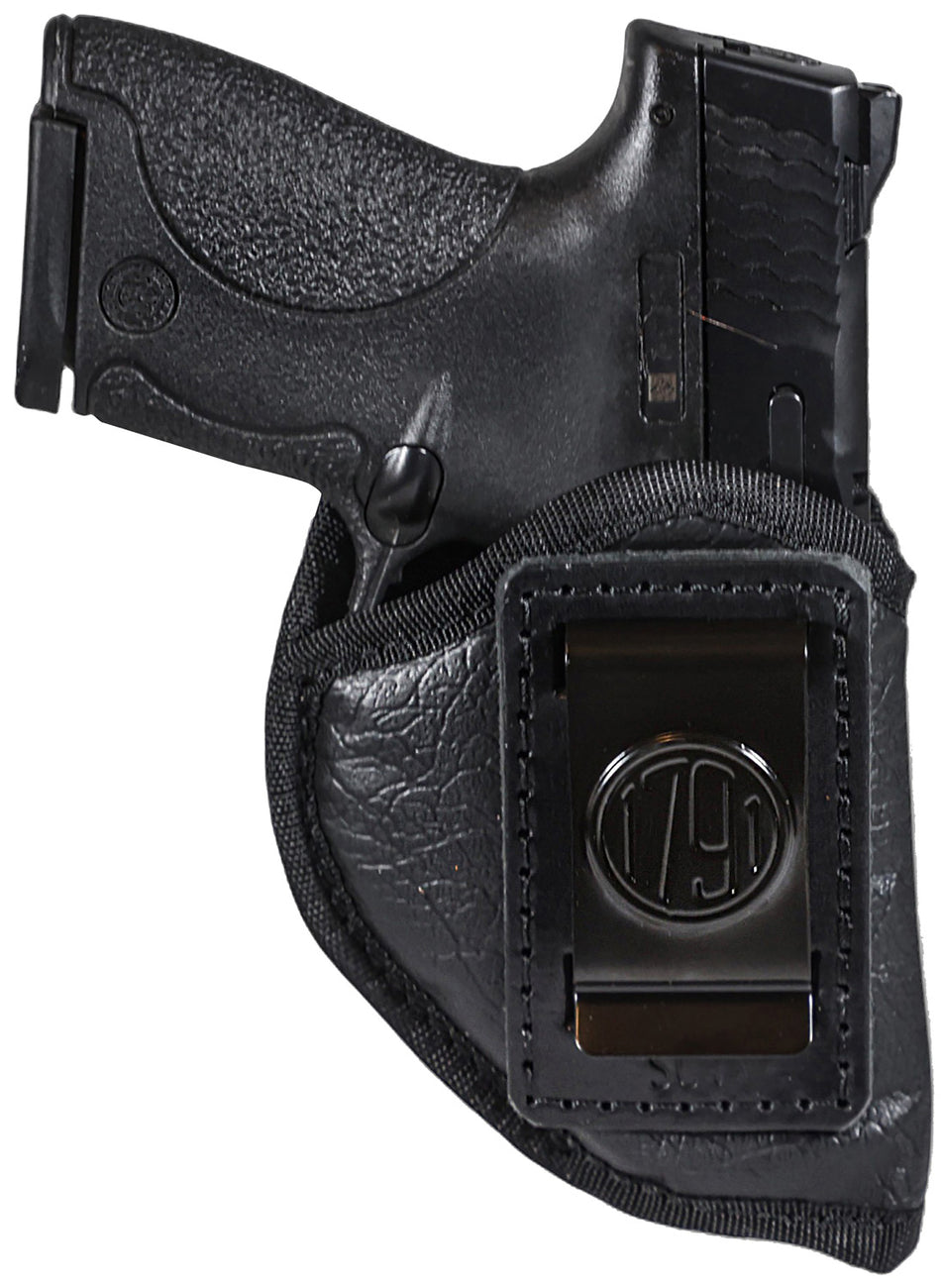 1791 Gunleather ECOSC1BLKR Sub-Compact IWB Small Holster Black RH