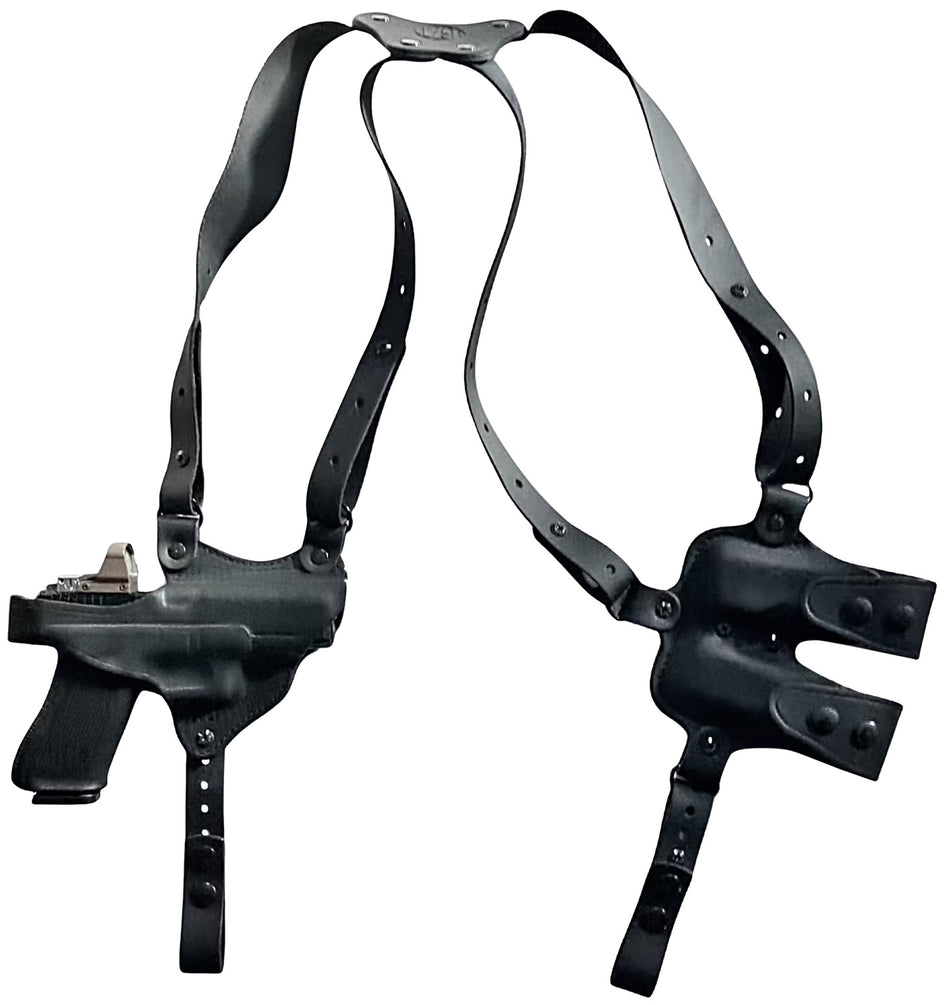 1791 Gunleather NSS2.1SBLHR Optic Ready Horizontal Shoulder Holster Black Glock 17 RH