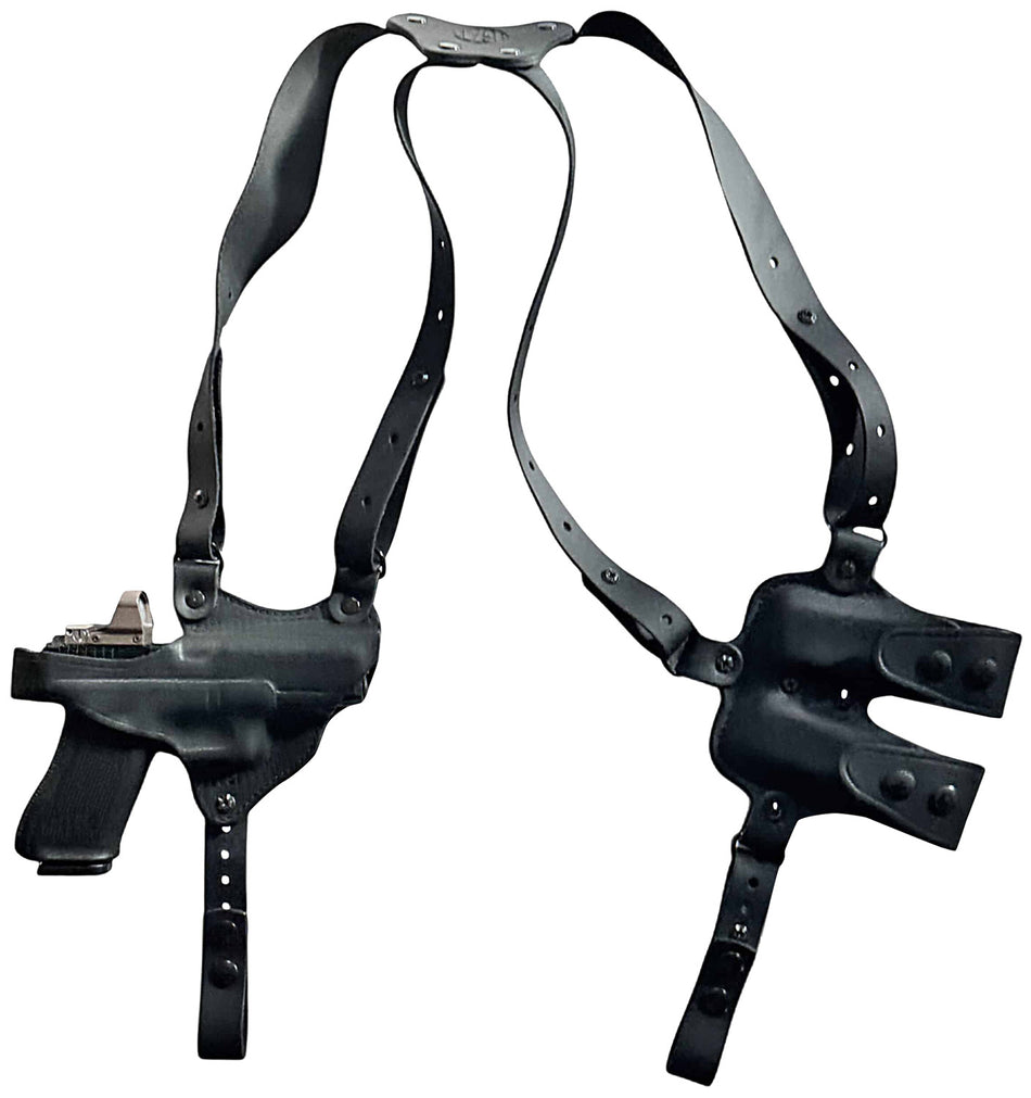 1791 Gunleather NSS1SBLHR Optic Ready Horizontal Shoulder Holster Black 1911 RH